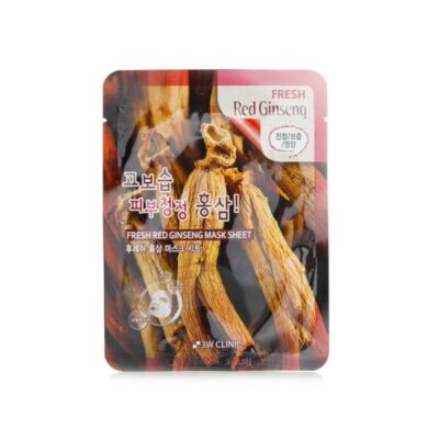 3W Clinic Fresh Red Ginseng Mask Sheet 1pc