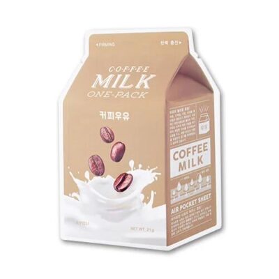 A'PIEU Milk One Pack Sheet Mask Coffee 1pc