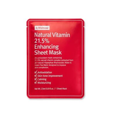 ByWishtrend Natural Vitamin 21.5% Enhancing Sheet Mask 1ea