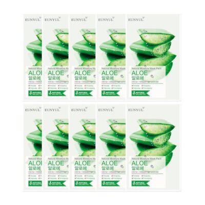 EUNYUL Natural Moisture Mask Pack Aloe 10pcs