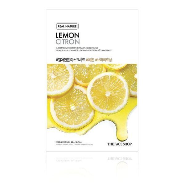 THE FACE SHOP Real Nature Face Mask Lemon 1pc
