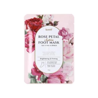 PETITFEE Koelf Rose Petal Satin Foot Mask 16g X 1pc