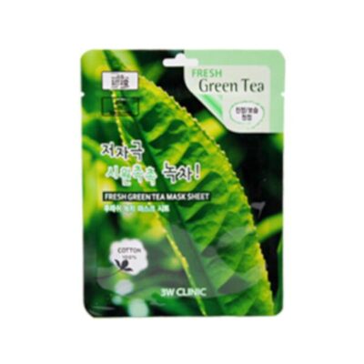 3W Clinic Fresh Green Tea Mask Sheet 1pc
