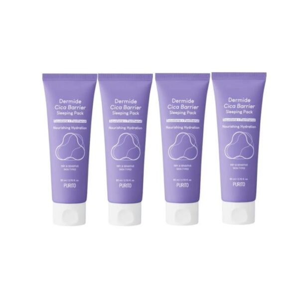 Purito SEOUL Dermide Cica Barrier Sleeping Pack 80ml (4pcs) Set