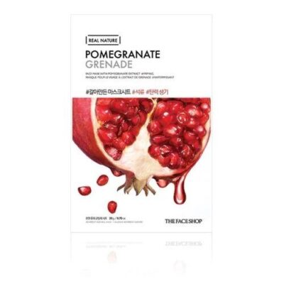 THE FACE SHOP Real Nature Face Mask Pomegranate 1pc