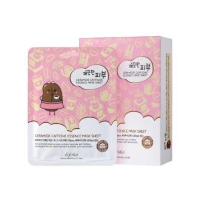 esfolio Pure Skin Ceramide Caffeine Essence Mask Sheet 25ml *10pc