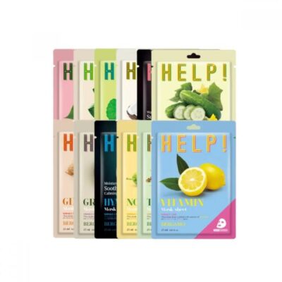Bergamo Help! Mask Pack Set (Random Flavor) 6pcs
