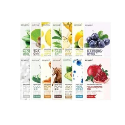 EUNYUL Natural Moisture Mask Pack Set (Random Flavor) 6pcs