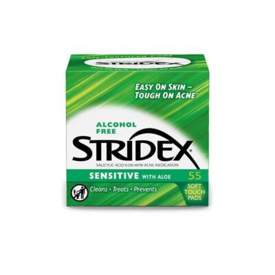 STRIDEX Alcohol Free Sensitive Pads With Aloe 55pcs