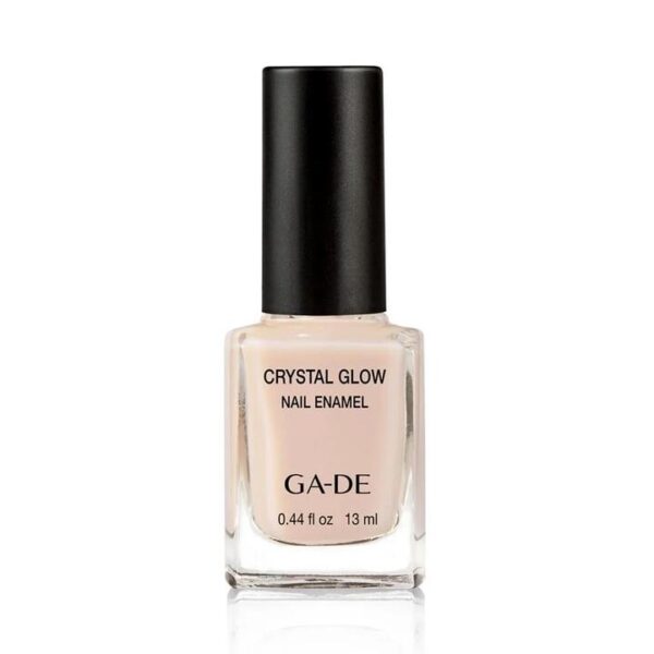 GA-DE Crystal Glow Nail Enamel, Nude Vanilla