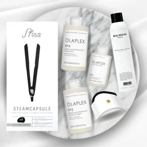 Salon-Ready Hair Set, with Hair Elastic White
