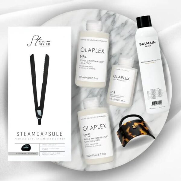 Salon-Ready Hair Set, with Hair Elastic Tortoise